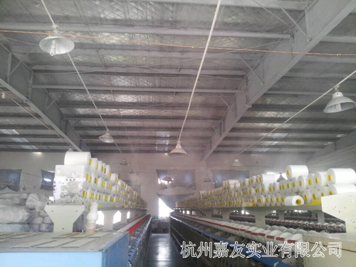 线厂车间安装高压微雾加湿器