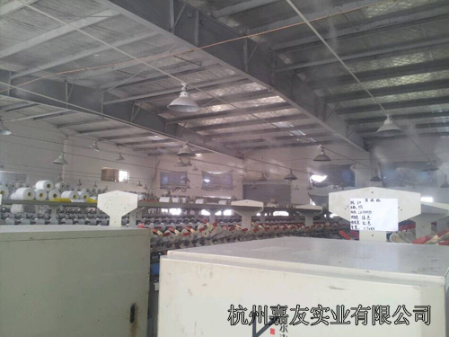 大治线厂车间安装高压微雾加湿器