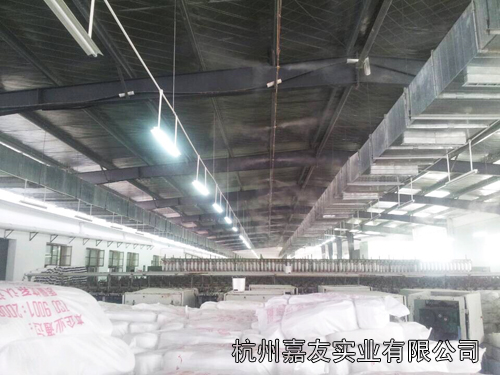纺织成品车间安装高压微雾加湿器