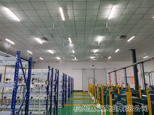 落纱车间安装高压微雾加湿器图