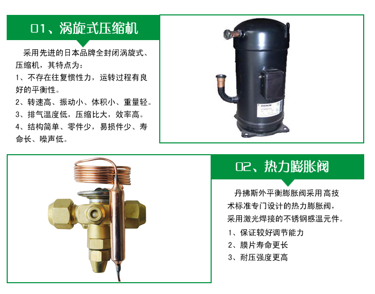 恒温恒湿机采用涡旋式压缩机